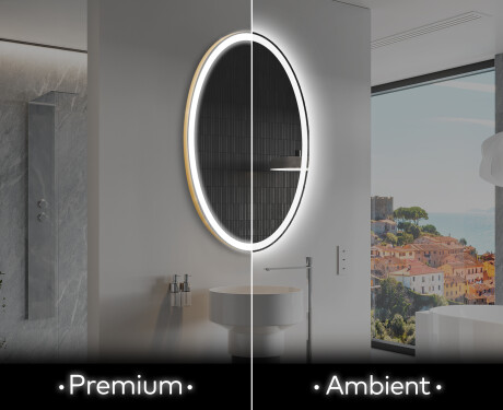 Koupelnové zrcadlo s LED podsvícením L227