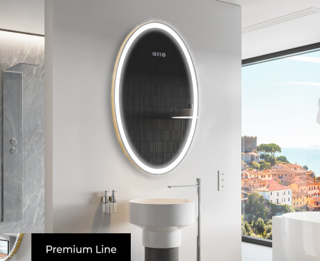 Koupelnové zrcadlo s LED podsvícením L227 #4