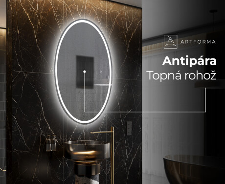 Koupelnové zrcadlo s LED podsvícením L228 #8