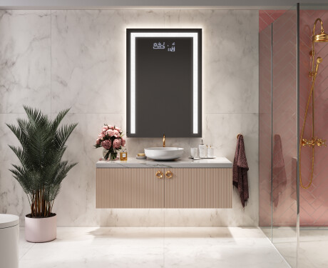 Vertikální koupelnové zrcadlo s LED podsvícením L11 #4