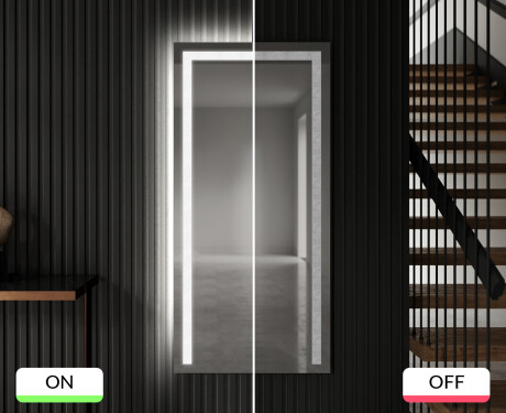 Vertikální koupelnové zrcadlo s LED podsvícením L11 #7