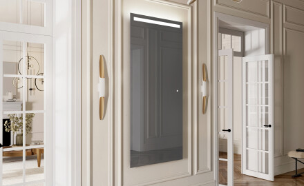 Vertikální koupelnové zrcadlo s LED podsvícením L12