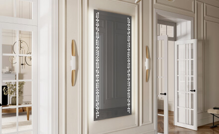 Vertikální koupelnové zrcadlo s LED podsvícením L38