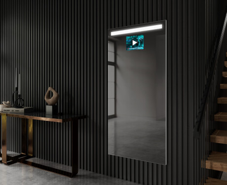 Vertikální koupelnové zrcadlo s LED podsvícením L12 #1