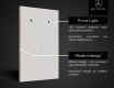 Vertikální koupelnové zrcadlo s LED podsvícením L12 #5