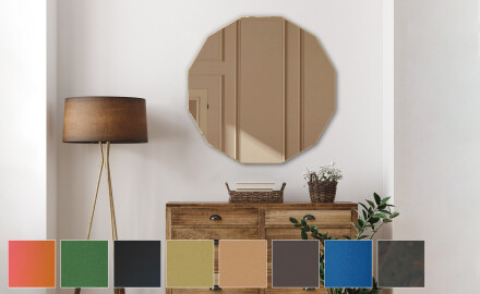 Kulatý nástěnné zrcadlo ozdobné L176