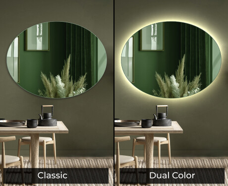 Oválná moderní dekorativni zrcadlo L178 #9