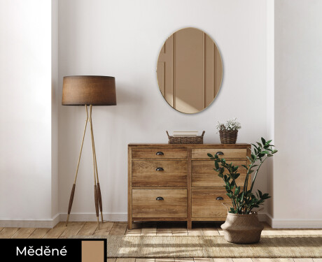 Oválná nástěnné zrcadlo ozdobné L179 #2