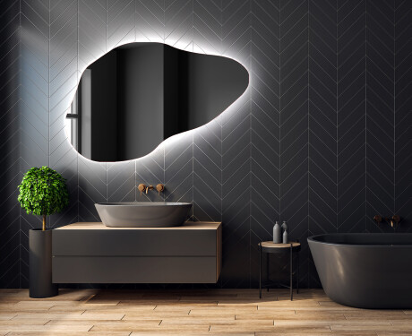 LED zrcadlo do koupelny s nepravidelným tvarem P221 #2