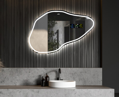 Nepravidelné zrcadlo s osvětlením LED P223 #6