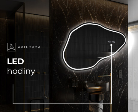 LED zrcadlo do koupelny s nepravidelným tvarem P223 #7