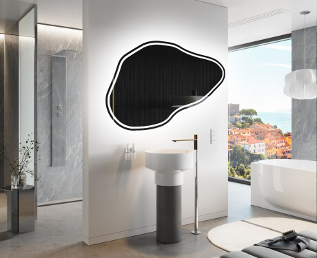 LED zrcadlo do koupelny s nepravidelným tvarem P223 #9