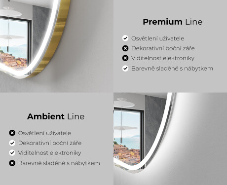 Koupelnové zrcadlo s LED podsvícením L230 #2