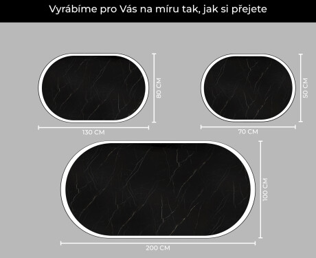 Koupelnové zrcadlo s LED podsvícením L230 #5
