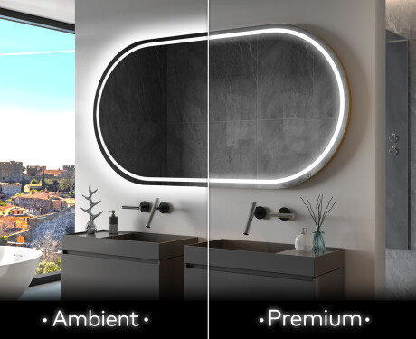 Koupelnové zrcadlo s LED podsvícením L231