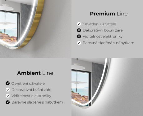 Koupelnové zrcadlo s LED podsvícením L231 #2