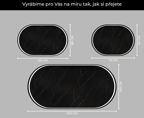 Koupelnové zrcadlo s LED podsvícením L231 #5