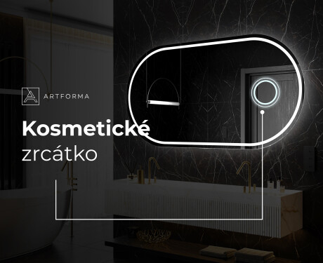 Koupelnové zrcadlo s LED podsvícením L231 #6