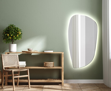LED zrcadlo do koupelny s nepravidelným tvarem I221 #2