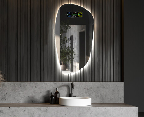 LED zrcadlo do koupelny s nepravidelným tvarem I221 #6