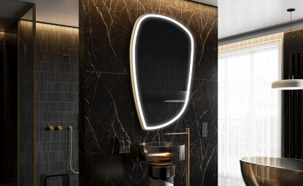 LED zrcadlo do koupelny s nepravidelným tvarem I222
