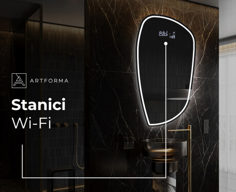 LED zrcadlo do koupelny s nepravidelným tvarem I223 #6