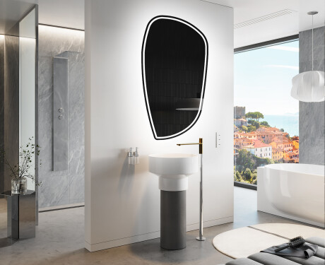 LED zrcadlo do koupelny s nepravidelným tvarem I223 #9