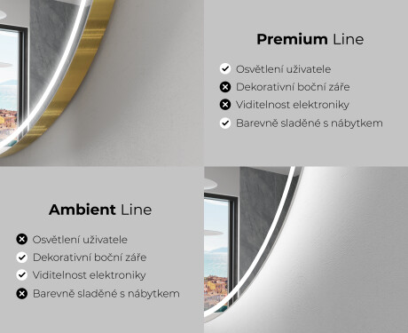 Koupelnové zrcadlo s LED podsvícením L231 #2