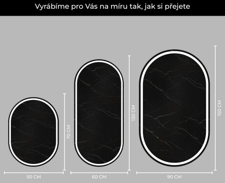 Koupelnové zrcadlo s LED podsvícením L231 #4