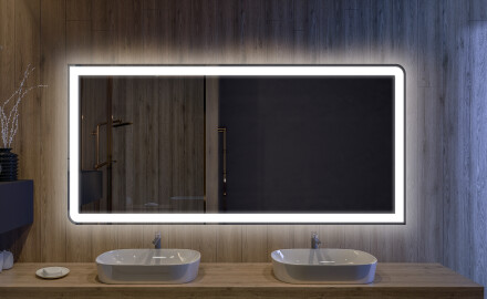 Koupelnové zrcadlo s LED podsvícením L80