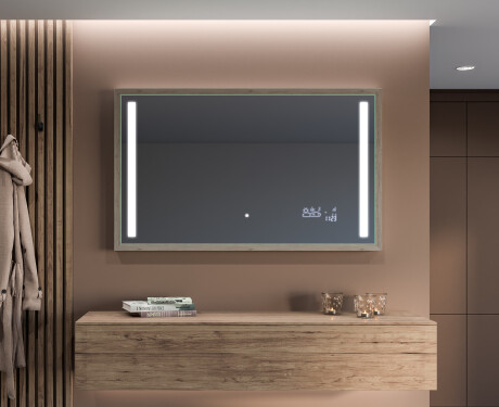 Koupelnové zrcadlo s LED osvětlením a krytem FrameLine L02 #12