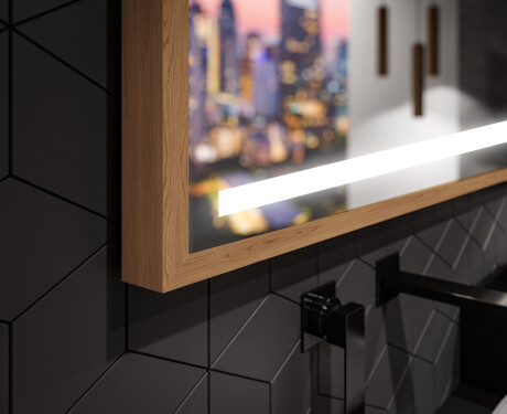 Koupelnové zrcadlo s LED osvětlením a krytem FrameLine L09 #3