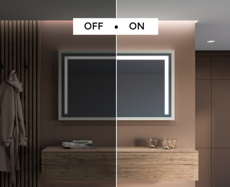 Koupelnové zrcadlo s LED osvětlením a krytem FrameLine L11 #5
