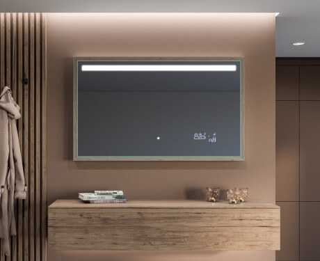 Koupelnové zrcadlo s LED osvětlením a krytem FrameLine L12 #12