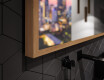 Koupelnové zrcadlo s LED osvětlením a krytem FrameLine L12 #3