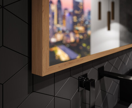 Koupelnové zrcadlo s LED osvětlením a krytem FrameLine L12 #3