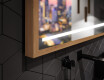 Koupelnové zrcadlo s LED osvětlením a krytem FrameLine L23 #3