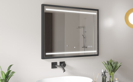 Koupelnové zrcadlo s LED osvětlením a krytem FrameLine L23