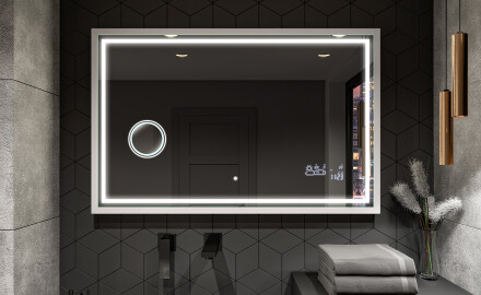 Koupelnové zrcadlo s LED osvětlením a krytem FrameLine L49