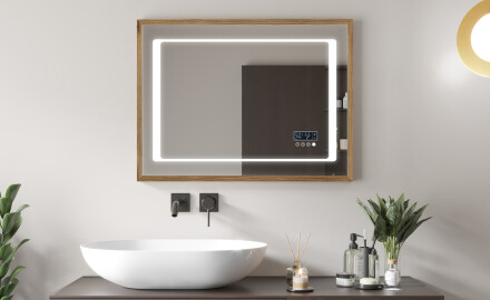 Koupelnové zrcadlo s LED osvětlením a krytem FrameLine L61