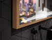 Koupelnové zrcadlo s LED osvětlením a krytem FrameLine L75 #3