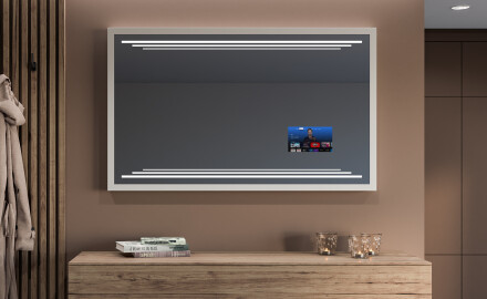 Koupelnové zrcadlo s LED osvětlením a krytem FrameLine L75