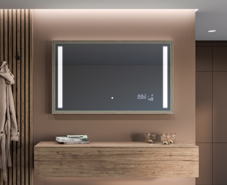 Koupelnové zrcadlo s LED osvětlením a krytem FrameLine L131 #12
