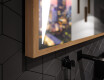Koupelnové zrcadlo s LED osvětlením a krytem FrameLine L135 #3