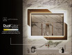 Koupelnové zrcadlo s LED podsvícením - Retro #11