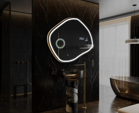 LED zrcadlo do koupelny s nepravidelným tvarem R222 #10