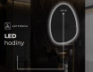 LED zrcadlo do koupelny s nepravidelným tvarem SF221 #8