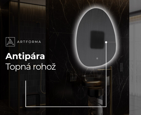 LED zrcadlo do koupelny s nepravidelným tvarem SF221 #9