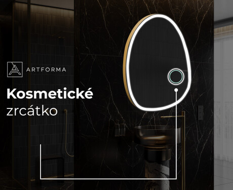 LED zrcadlo do koupelny s nepravidelným tvarem SF222 #6