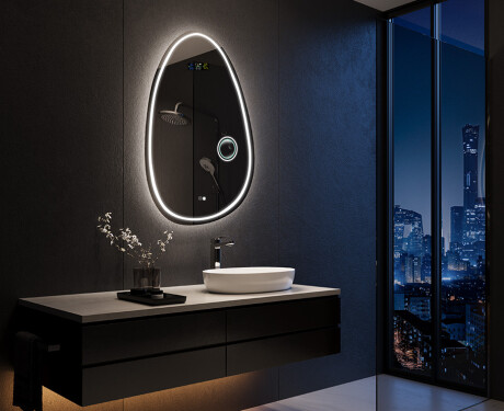 LED zrcadlo do koupelny s nepravidelným tvarem SF223 #9